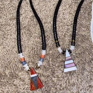 A two piece necklace set